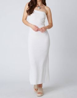 Style 1-509806675-2791 Cotton Candy White Size 12 Side Slit Tall Height Floor Length Strapless Straight Dress on Queenly