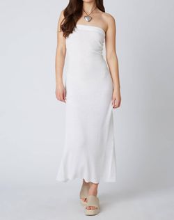 Style 1-509806675-2791 Cotton Candy White Size 12 Strapless Plus Size Straight Dress on Queenly