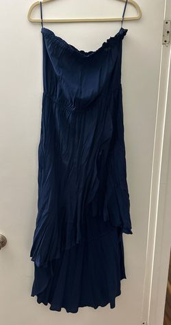 Blue Size 12 Side slit Dress on Queenly