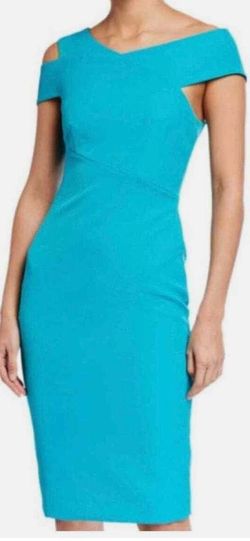 Ted baker Green Size 0 Mini Jersey Pageant Interview One Shoulder Cocktail Dress on Queenly