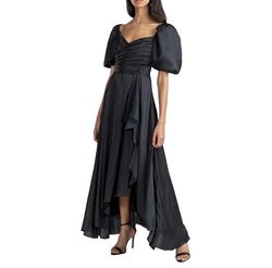 Shoshanna Black Size 8 Floor Length Bridesmaid Polyester A-line Dress on Queenly