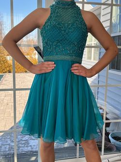 Style 51276 Sherri Hill Blue Size 2 Jersey 70 Off 51276 Cocktail Dress on Queenly