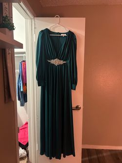 Faeriesty Multicolor Size 12 Plus Size Tall Height Long Sleeve Ball gown on Queenly