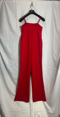 Red Size 4 Jumpsuit Dress on Queenly
