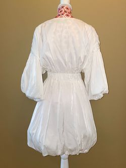 Pretty Little Thing White Size 2 Sheer Engagement Cocktail Dress on Queenly