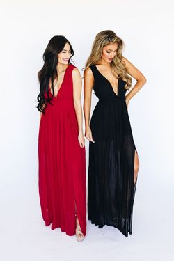 Style D16190 Soieblu Red Size 8 50 Off Side slit Dress on Queenly