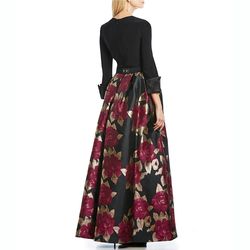 Eliza J Multicolor Size 8 Jewelled Floral Ball gown on Queenly
