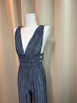Silver Size 8 Jumpsuit Dress on Queenly