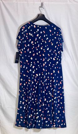 R&k Blue Size 24 Randk Midi Swoop Cocktail Dress on Queenly