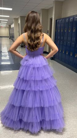 Ashley Lauren Purple Size 4 Floor Length Short Height Ball gown on Queenly
