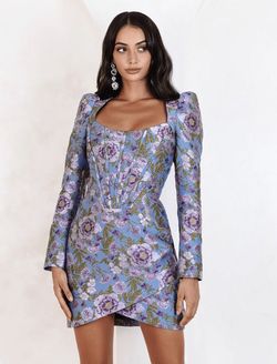 Lavish Alice Multicolor Size 4 Long Sleeve Cocktail Dress on Queenly