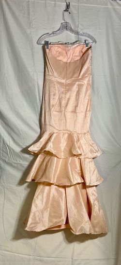 Maniju Pink Size 8 Strapless Floor Length Jersey Ball gown on Queenly