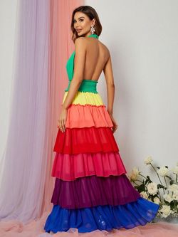 Style FSWD0969 Faeriesty Multicolor Size 0 Fswd0969 Tulle Floor Length Straight Dress on Queenly