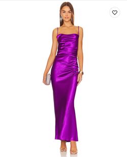 Revolve Purple Size 0 Floor Length Sorority A-line Dress on Queenly