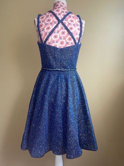 Vienna Blue Size 0 Mini Prom Cocktail Dress on Queenly