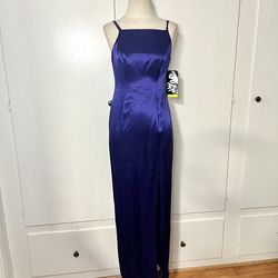 Jump Purple Size 2 High Neck Floor Length Bridesmaid Straight Dress on Queenly