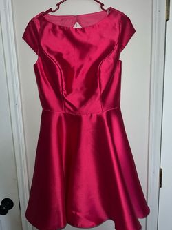 Jovani Pink Size 6 Jersey High Neck Cocktail Dress on Queenly