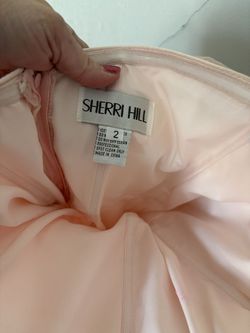 Sherri Hill Pink Size 4 Strapless Ball gown on Queenly