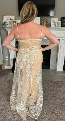 Nude Size 24 Side slit Dress on Queenly
