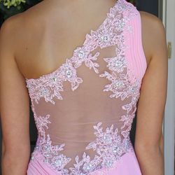 Tony Bowls Pink Size 2 Embroidery Jewelled Straight Dress on Queenly