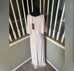BCBG Pink Size 6 Plunge Jersey A-line Dress on Queenly