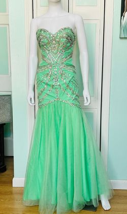 Rachel Allan Green Size 4 Prom Military 70 Off Mermaid Dress on Queenly