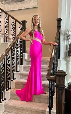 Clarisse Pink Size 0 Tall Height Floor Length Prom A-line Dress on Queenly