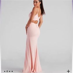 Windsor Pink Size 10 Side slit Dress on Queenly