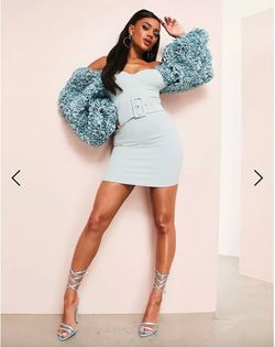Asos Luxe Blue Size 4 Cocktail Dress on Queenly