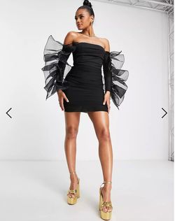 Asos Luxe Black Size 2 Prom Pageant Cocktail Dress on Queenly