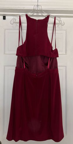 Style 8053 Faviana Red Size 14 Maroon Free Shipping 50 Off Wedding Guest Sorority Formal Cocktail Dress on Queenly