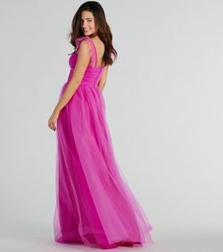 Style 05002-8106 Windsor Pink Size 8 Spaghetti Strap Ball Gown Sweet 16 Sweetheart Corset Straight Dress on Queenly
