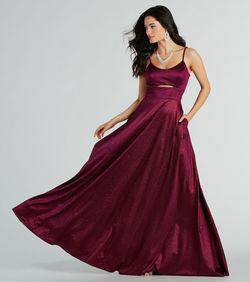 Style 05002-8070 Windsor Purple Size 4 Tall Height Jersey Prom Straight Dress on Queenly