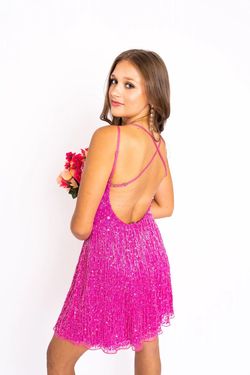 Style 1010 Aleta Pink Size 6 Prom Free Shipping Fringe Cocktail Dress on Queenly
