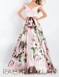 Style 1-1032593051-520 RACHEL ALLAN Pink Size 18 Prom Tall Height Free Shipping Ball gown on Queenly