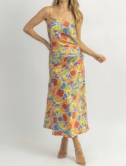 Style 1-112646387-2696 DRESS FORUM Yellow Size 12 Print Pattern Straight Dress on Queenly