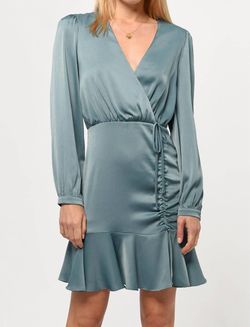 Style 1-1679594897-2696 GREYLIN Blue Size 12 Sleeves Long Sleeve Polyester Cocktail Dress on Queenly
