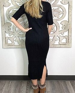Style 1-1767727453-3471 umgee Black Size 4 Mini Tall Height Side Slit Cocktail Dress on Queenly
