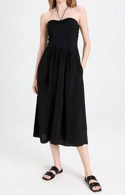 Style 1-1860703111-3236 Vince Black Size 4 Tall Height Sweetheart A-line Cocktail Dress on Queenly