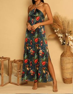Style 1-2050804868-3471 SHORE Multicolor Size 4 Tall Height Floor Length Black Tie Side slit Dress on Queenly