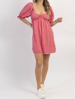 Style 1-2103529068-3236 dee elly Red Size 4 Casual Mini Sorority Cocktail Dress on Queenly