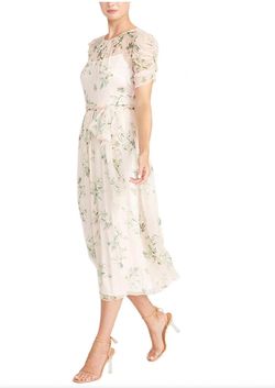 Style 1-2155399208-1901 Monique Lhuillier Multicolor Size 6 Floral Belt Mini Cocktail Dress on Queenly