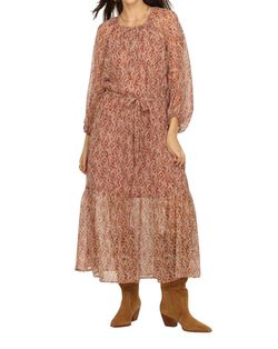 Style 1-2193257154-2901 Veronica M Brown Size 8 Sleeves Straight Dress on Queenly