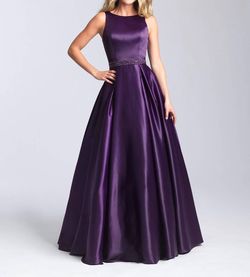 Style 1-2407863708-98 Madison James Purple Size 10 Tall Height Ball gown on Queenly