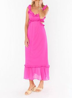 Style 1-2502506952-3011 Show Me Your Mumu Pink Size 8 V Neck Polyester Free Shipping Cocktail Dress on Queenly