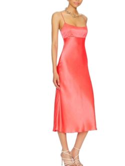 Style 1-2564265600-3855 Amanda Uprichard Orange Size 0 Tall Height Free Shipping Polyester Cocktail Dress on Queenly