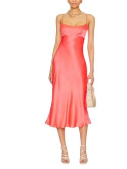 Style 1-2564265600-3855 Amanda Uprichard Orange Size 0 Tall Height Polyester Cocktail Dress on Queenly
