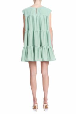 Style 1-268560364-3236 COREY LYNN CALTER Green Size 4 Sorority Polyester Mini Cocktail Dress on Queenly