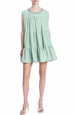 Style 1-268560364-3236 COREY LYNN CALTER Green Size 4 Mini Tall Height Cocktail Dress on Queenly