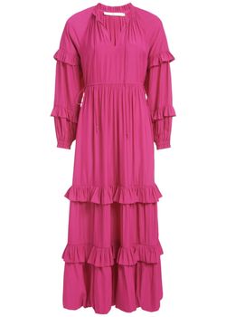 Style 1-3101881018-2901 Marie Oliver Pink Size 8 High Neck Straight Dress on Queenly